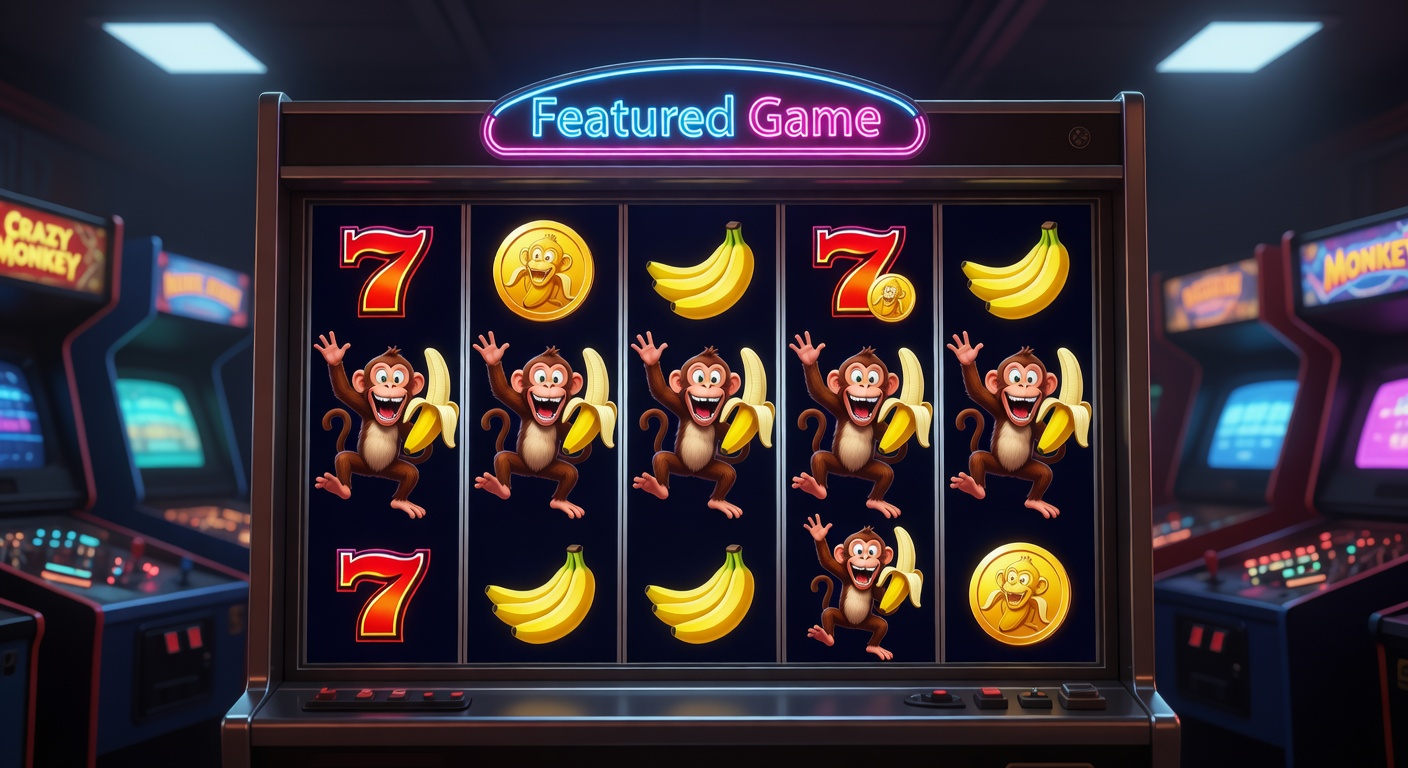 Preview of the Crazy Monkey slot game interface